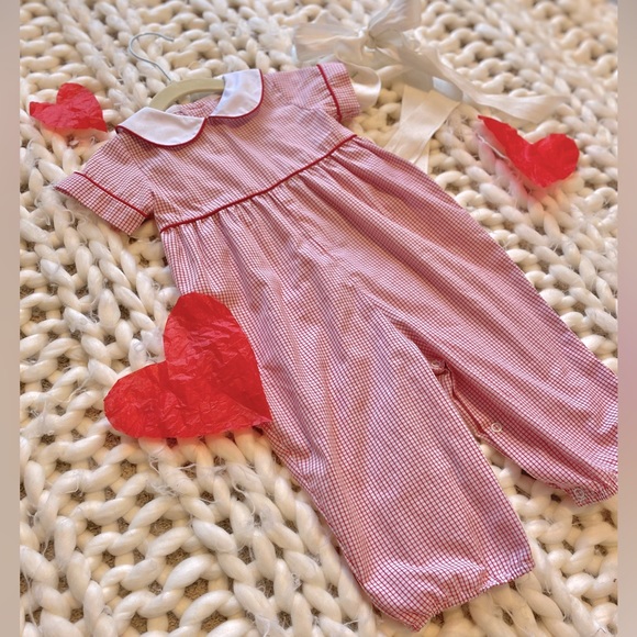 💌 ❤️ Lullaby Set red gingham jumper, 12M• PERFECT FOR VALENTINE’S DAY 💌 ❤️ - Picture 3 of 3
